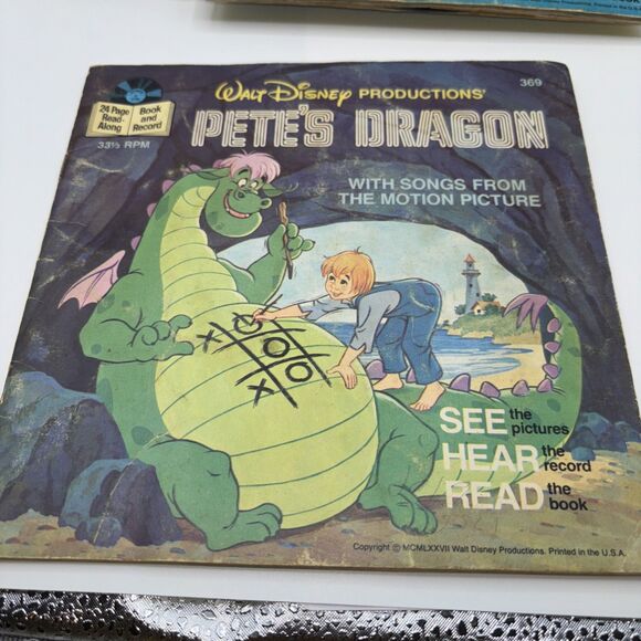 VTG Mixed Lot of 5 Walt Disney Read Along Books And Records 33 1/3 RPM-Flaws - Picture 8 of 16